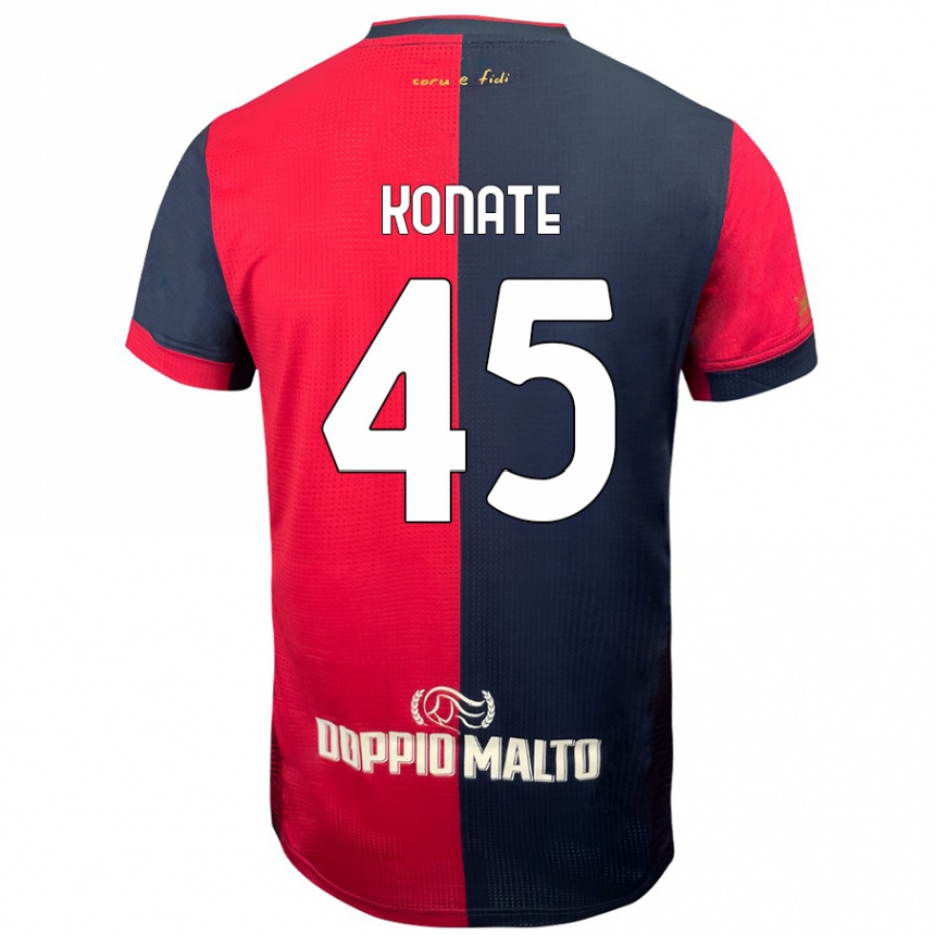 Enfant Football Maillot Ismael Konate #45 Rouge Bleu Foncé Tenues Domicile 2024/25