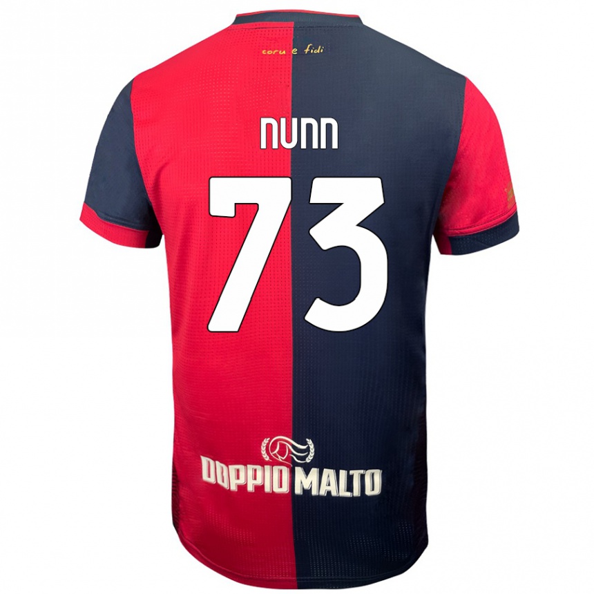 Enfant Football Maillot Jack Nunn #73 Rouge Bleu Foncé Tenues Domicile 2024/25