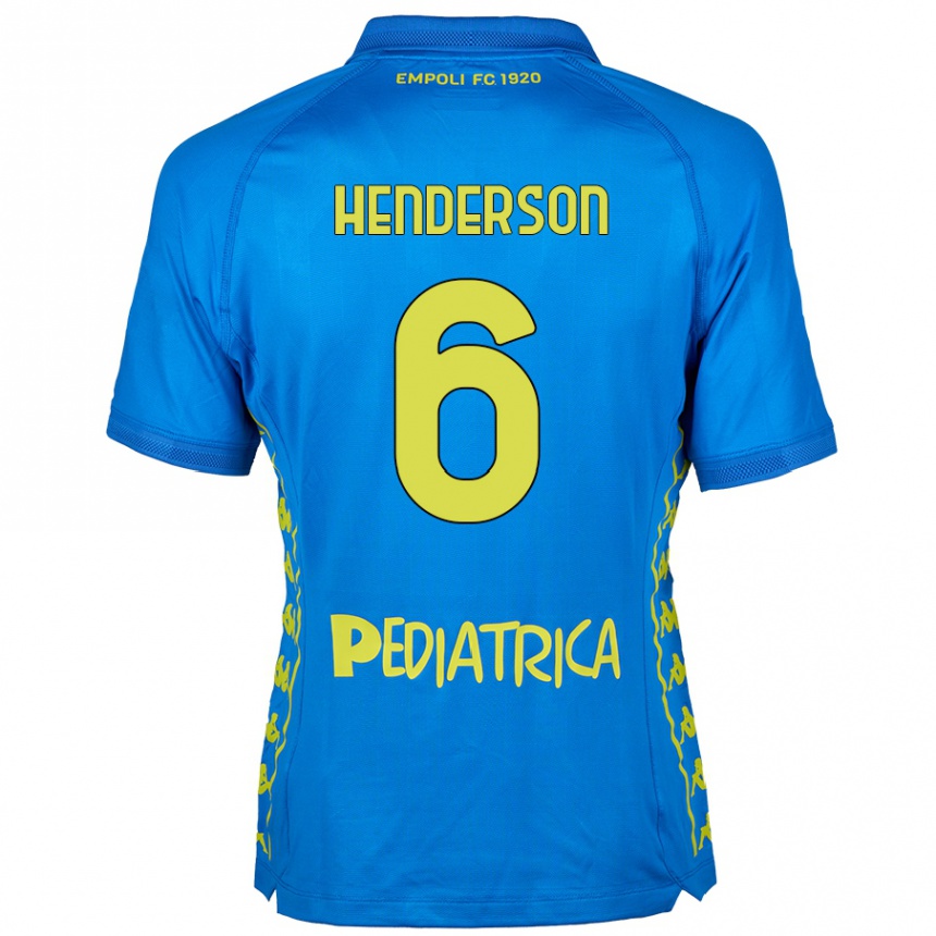 Enfant Football Maillot Liam Henderson #6 Bleu Tenues Domicile 2024/25