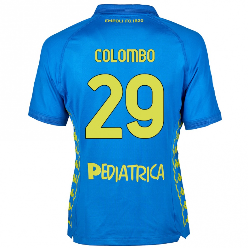 Enfant Football Maillot Lorenzo Colombo #29 Bleu Tenues Domicile 2024/25