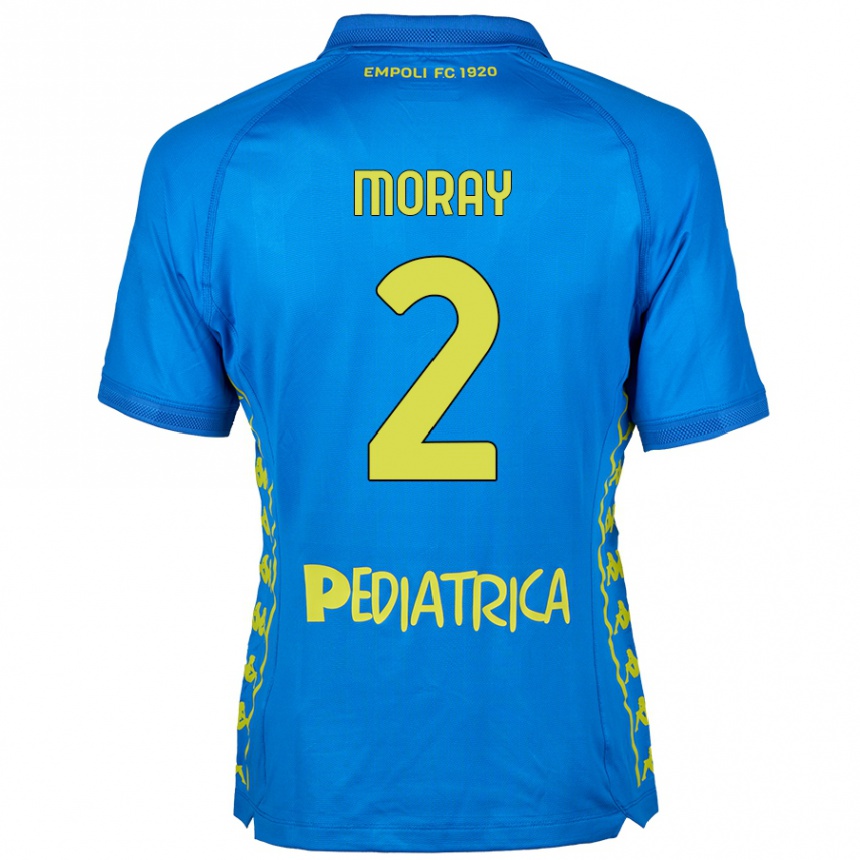 Enfant Football Maillot Jeremy Moray #2 Bleu Tenues Domicile 2024/25