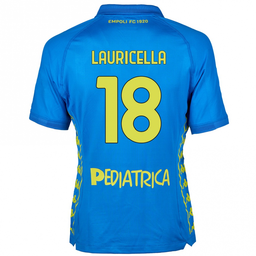 Enfant Football Maillot Giovanni Lauricella #18 Bleu Tenues Domicile 2024/25