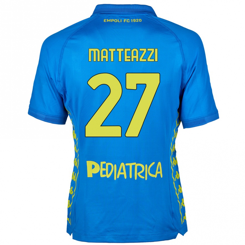 Enfant Football Maillot Ernesto Matteazzi #27 Bleu Tenues Domicile 2024/25