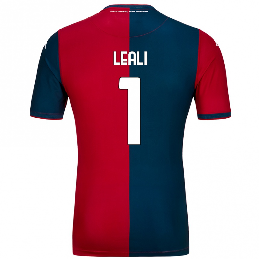 Enfant Football Maillot Nicola Leali #1 Rouge Bleu Foncé Tenues Domicile 2024/25