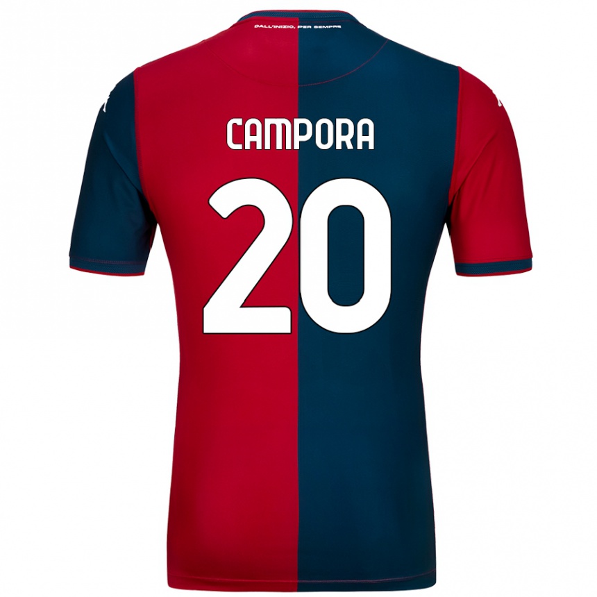 Enfant Football Maillot Alice Campora #20 Rouge Bleu Foncé Tenues Domicile 2024/25