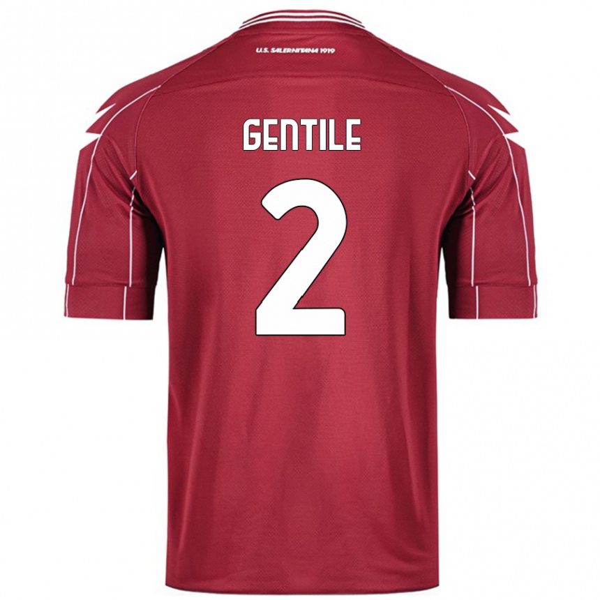 Enfant Football Maillot Davide Gentile #2 Bordeaux Tenues Domicile 2024/25