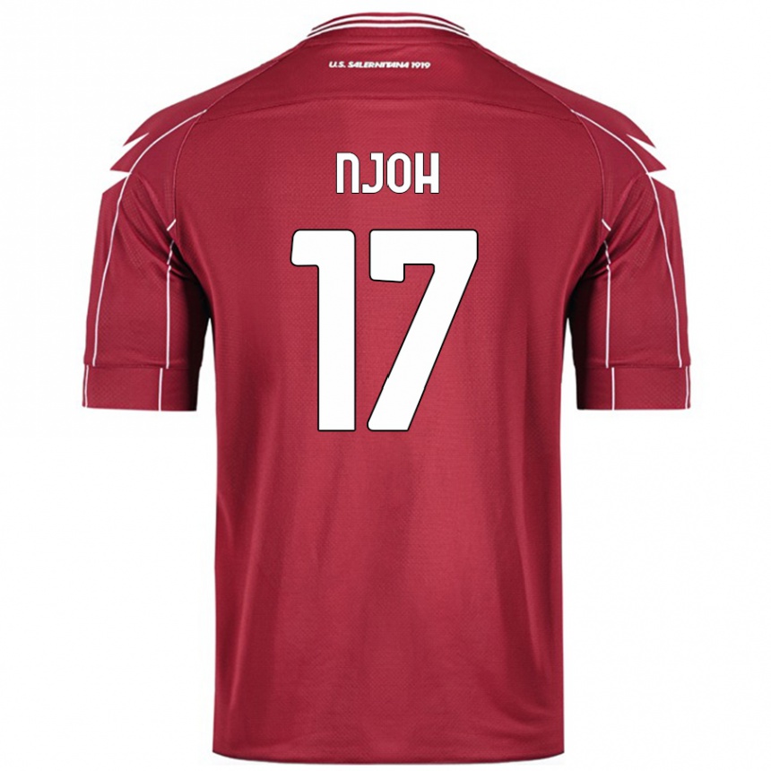 Enfant Football Maillot Lilian Njoh #17 Bordeaux Tenues Domicile 2024/25