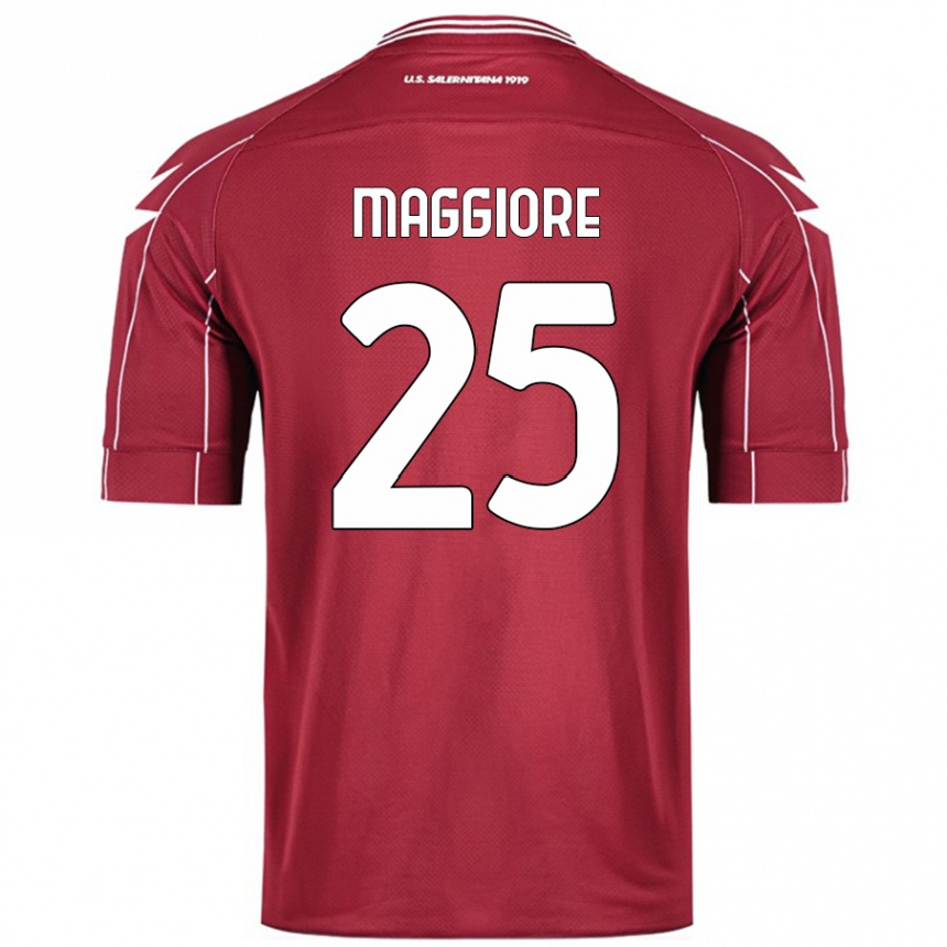 Enfant Football Maillot Giulio Maggiore #25 Bordeaux Tenues Domicile 2024/25