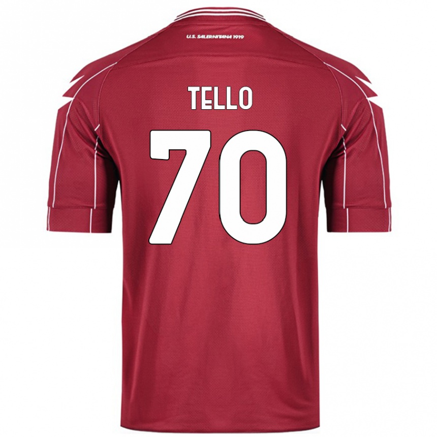 Enfant Football Maillot Andrés Tello #70 Bordeaux Tenues Domicile 2024/25