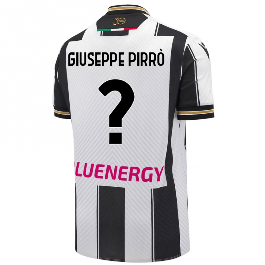 Enfant Football Maillot Marco Giuseppe Pirrò #0 Blanc Noir Tenues Domicile 2024/25