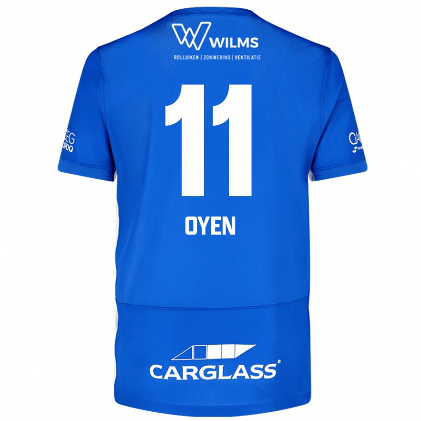 Enfant Football Maillot Luca Oyen #11 Bleu Tenues Domicile 2024/25