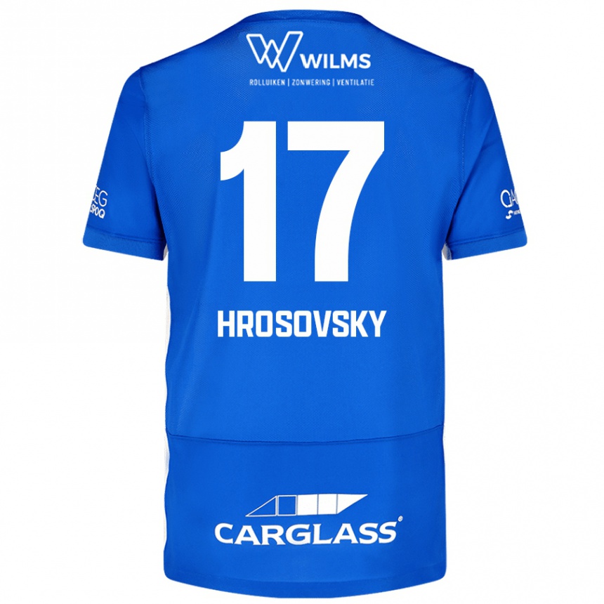 Enfant Football Maillot Patrik Hrosovsky #17 Bleu Tenues Domicile 2024/25