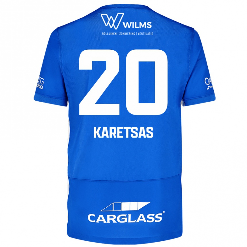 Enfant Football Maillot Konstantinos Karetsas #20 Bleu Tenues Domicile 2024/25