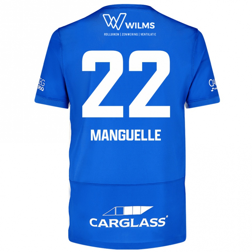 Enfant Football Maillot Brad Manguelle #22 Bleu Tenues Domicile 2024/25