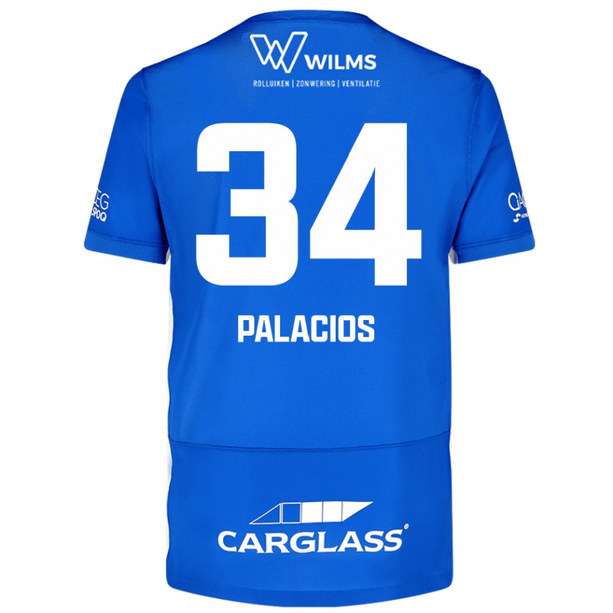 Enfant Football Maillot Adrián Palacios #34 Bleu Tenues Domicile 2024/25