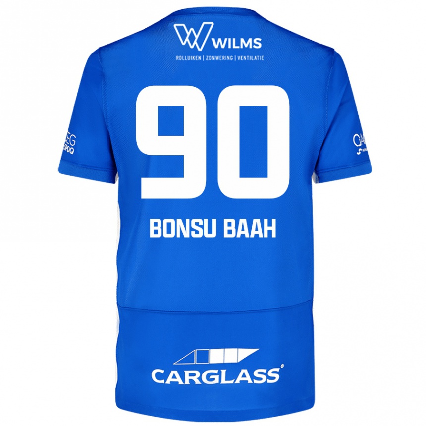 Enfant Football Maillot Christopher Bonsu Baah #90 Bleu Tenues Domicile 2024/25