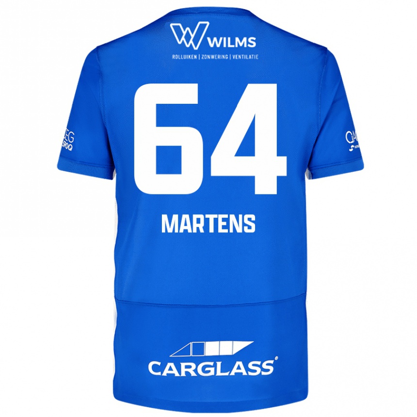 Enfant Football Maillot Nolan Martens #64 Bleu Tenues Domicile 2024/25