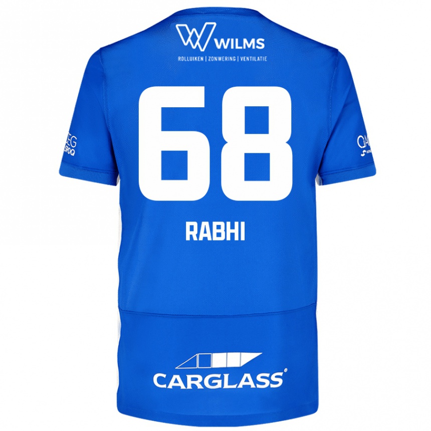 Enfant Football Maillot Ayman Rabhi #68 Bleu Tenues Domicile 2024/25