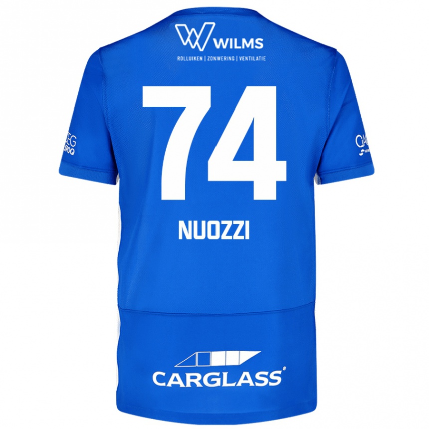 Enfant Football Maillot Cédric Nuozzi #74 Bleu Tenues Domicile 2024/25