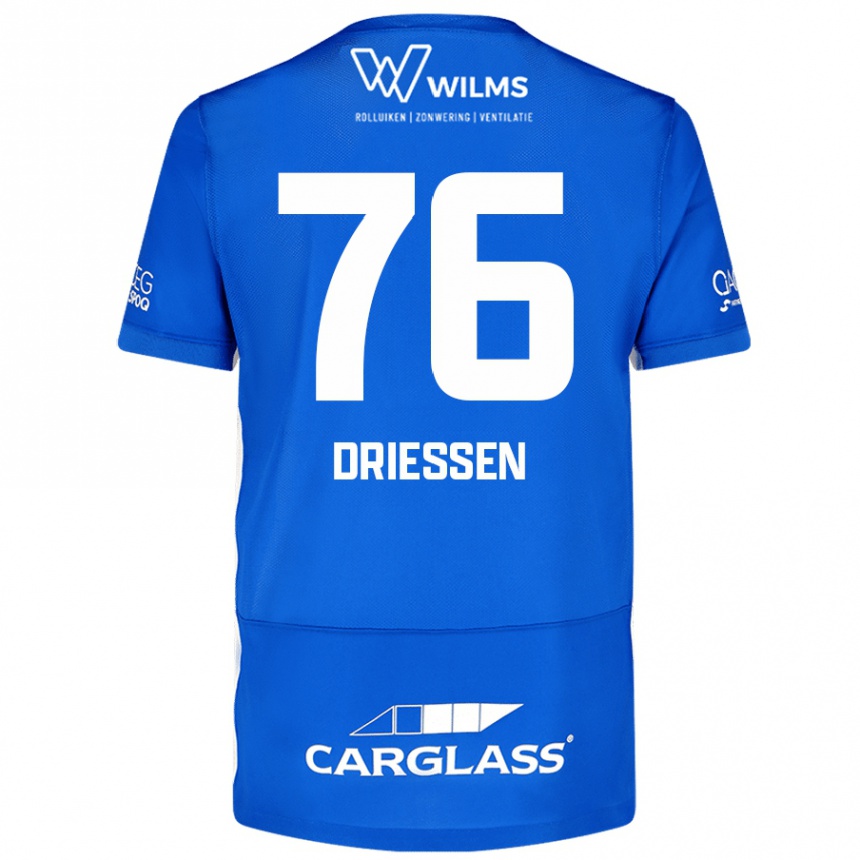 Enfant Football Maillot Jelle Driessen #76 Bleu Tenues Domicile 2024/25