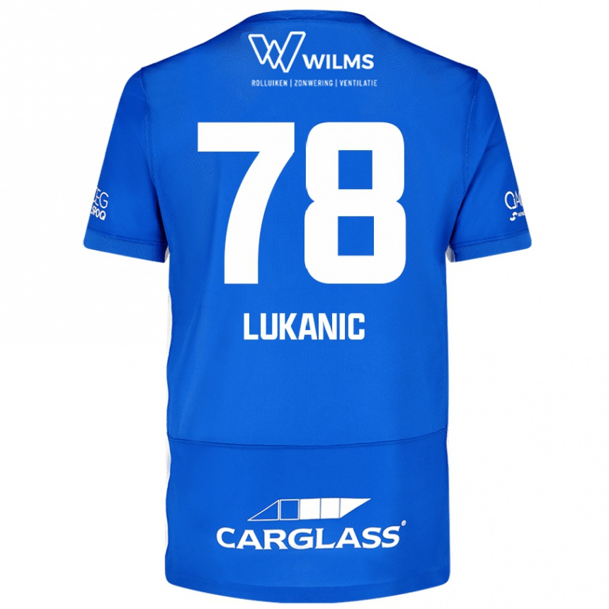 Enfant Football Maillot Luka Lukanic #78 Bleu Tenues Domicile 2024/25