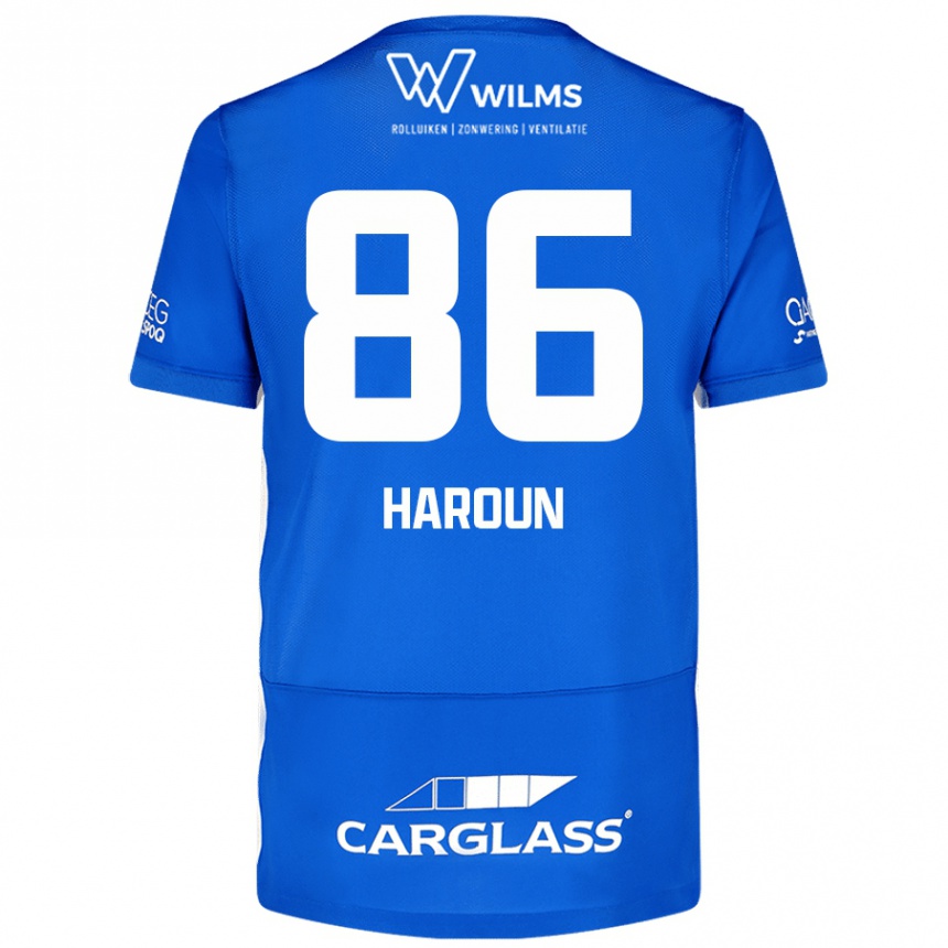 Enfant Football Maillot Kenan Haroun #86 Bleu Tenues Domicile 2024/25