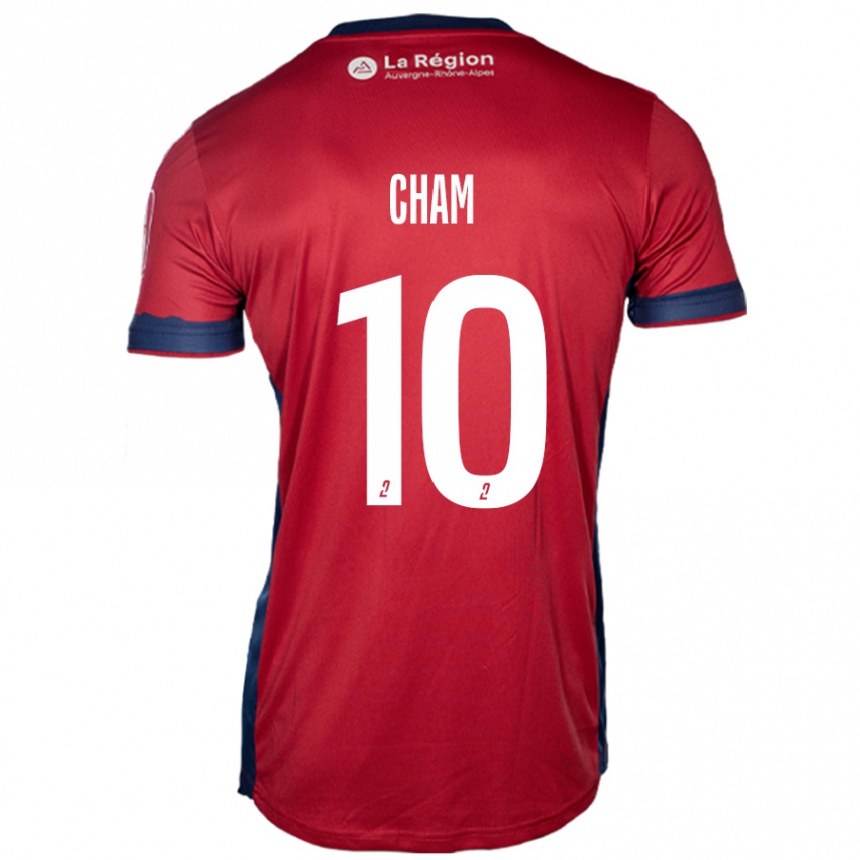 Enfant Football Maillot Muhammed Cham #10 Bordeaux Clair Tenues Domicile 2024/25