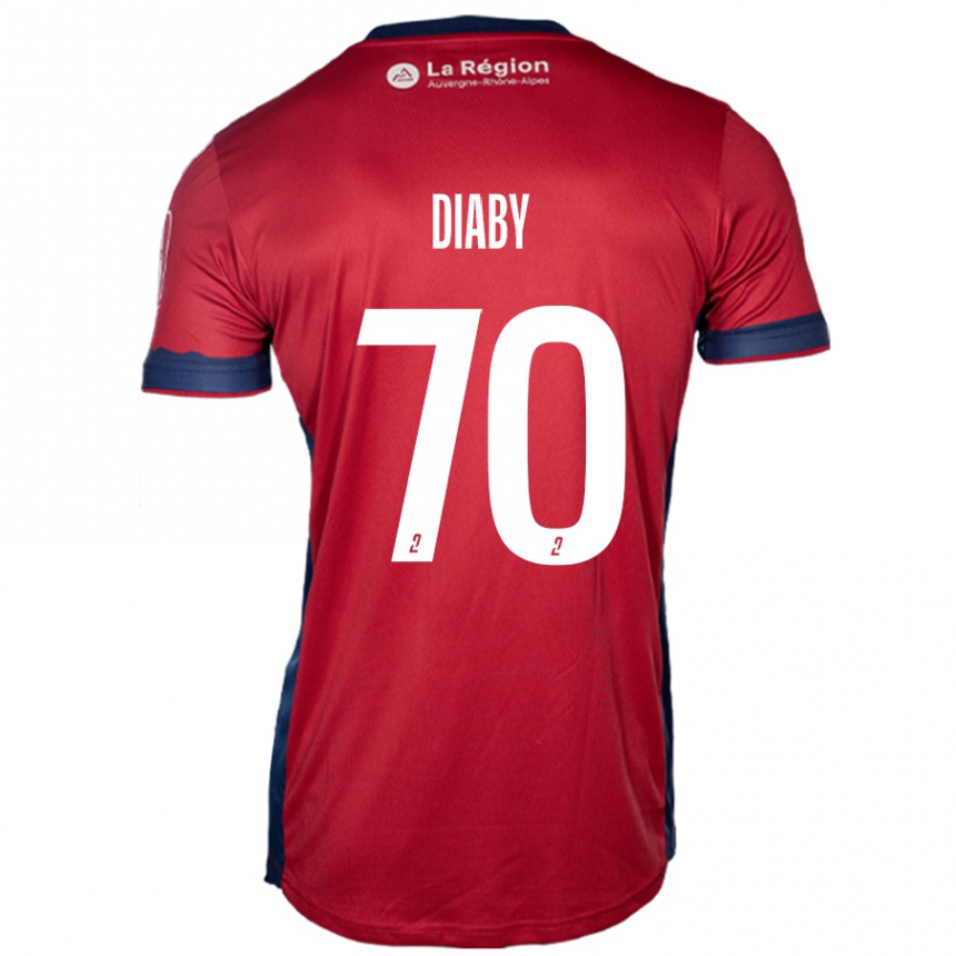 Enfant Football Maillot Yadaly Diaby #70 Bordeaux Clair Tenues Domicile 2024/25