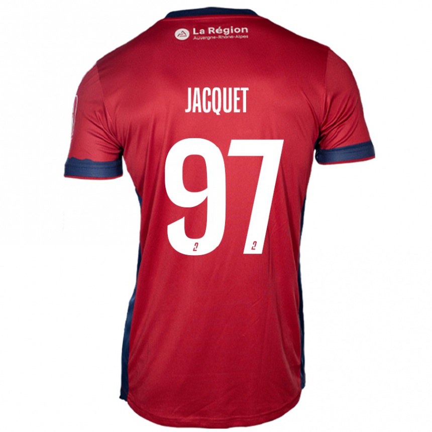 Enfant Football Maillot Jérémy Jacquet #97 Bordeaux Clair Tenues Domicile 2024/25