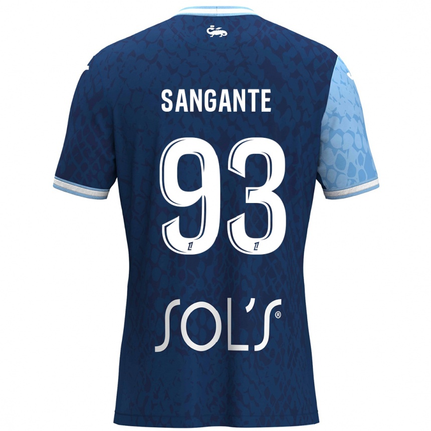 Enfant Football Maillot Arouna Sangante #93 Bleu Ciel Bleu Foncé Tenues Domicile 2024/25