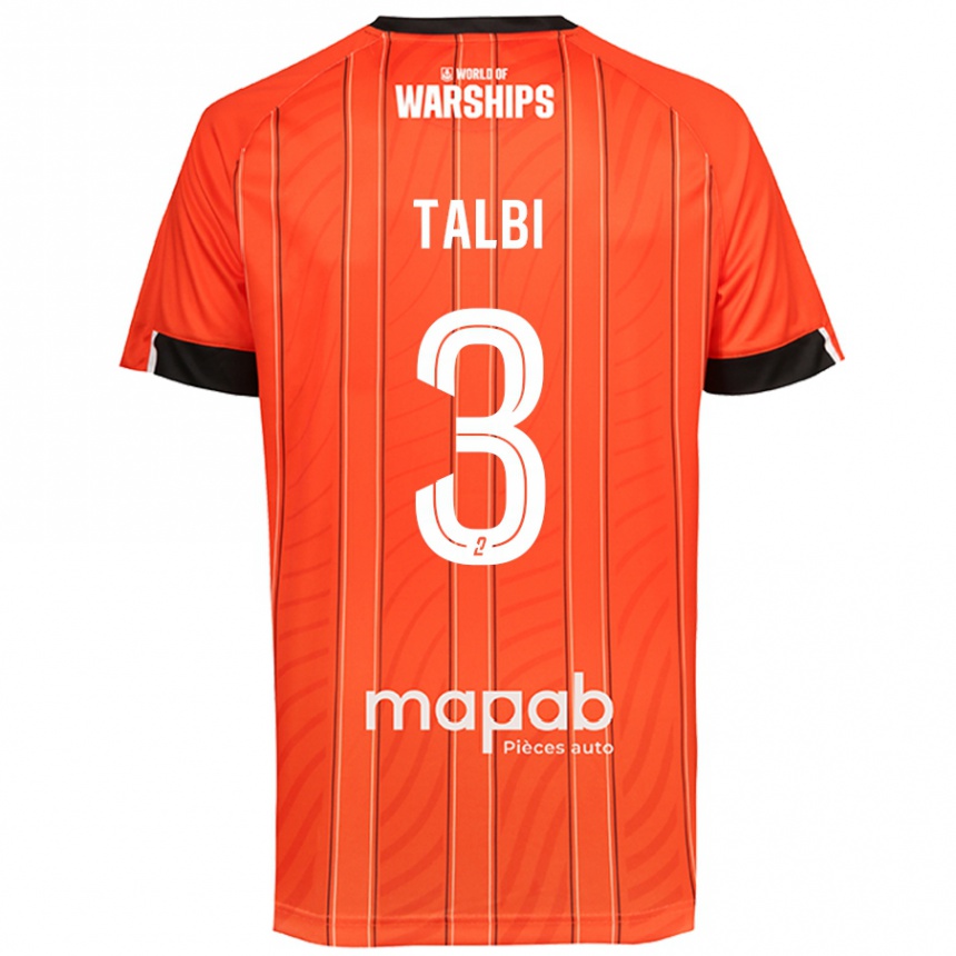 Enfant Football Maillot Montassar Talbi #3 Orange Tenues Domicile 2024/25