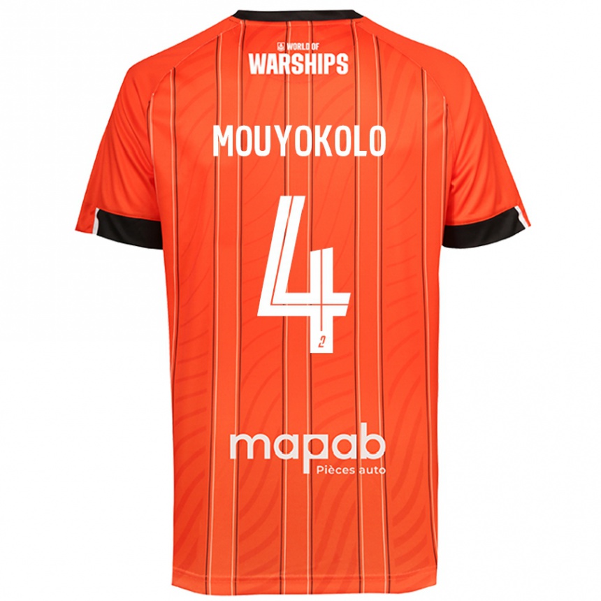 Enfant Football Maillot Loris Mouyokolo #4 Orange Tenues Domicile 2024/25