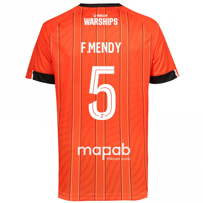 Enfant Football Maillot Formose Mendy #5 Orange Tenues Domicile 2024/25