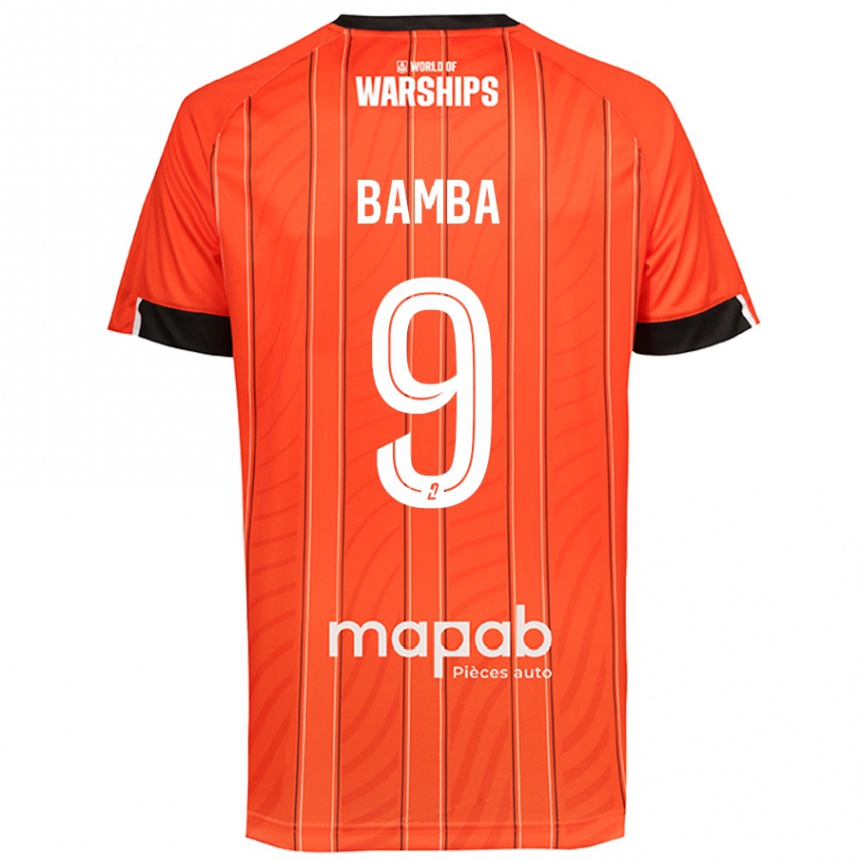 Enfant Football Maillot Mohamed Bamba #9 Orange Tenues Domicile 2024/25