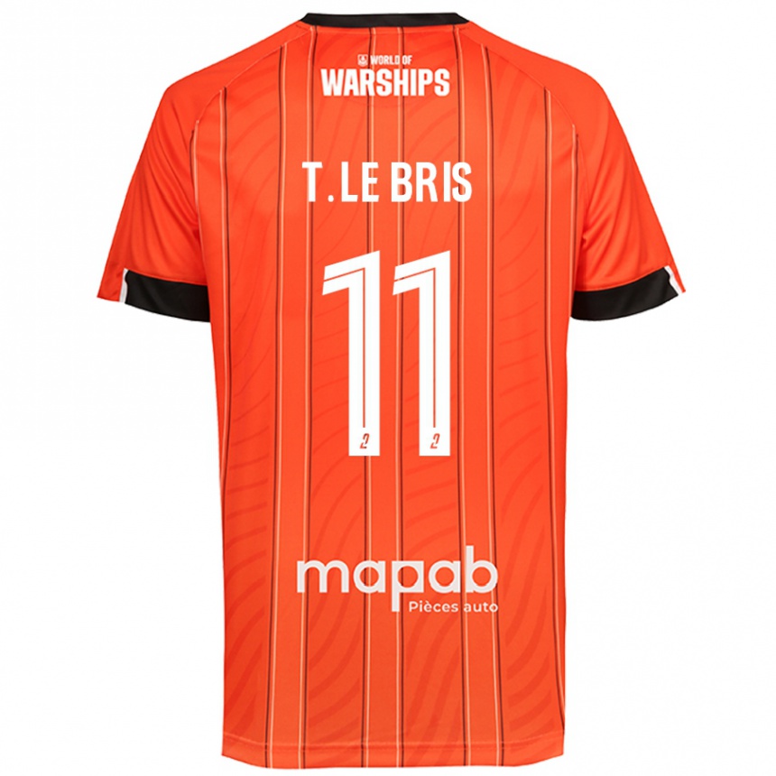 Enfant Football Maillot Théo Le Bris #11 Orange Tenues Domicile 2024/25