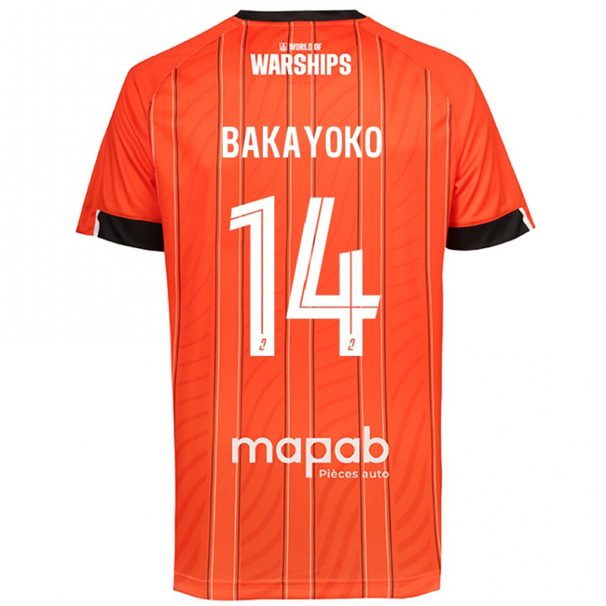 Enfant Football Maillot Tiemoué Bakayoko #14 Orange Tenues Domicile 2024/25