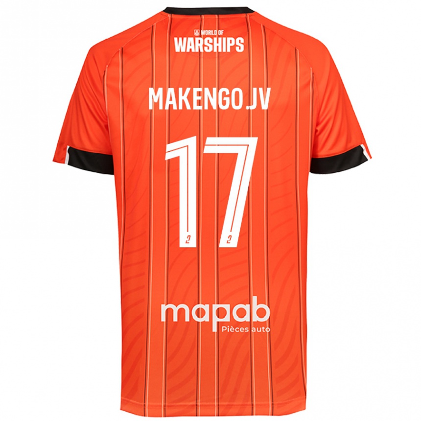 Enfant Football Maillot Jean-Victor Makengo #17 Orange Tenues Domicile 2024/25