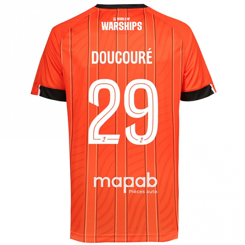 Enfant Football Maillot Siriné Doucouré #29 Orange Tenues Domicile 2024/25