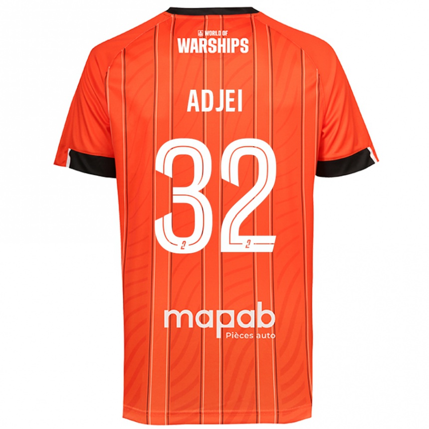 Enfant Football Maillot Nathaniel Adjei #32 Orange Tenues Domicile 2024/25