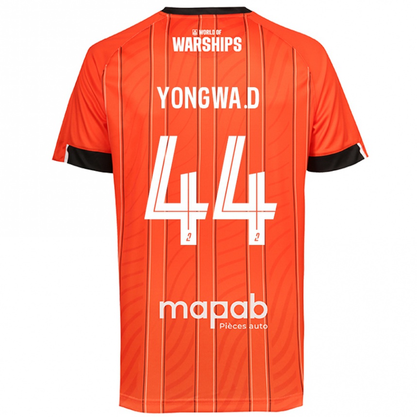 Enfant Football Maillot Darlin Yongwa #44 Orange Tenues Domicile 2024/25