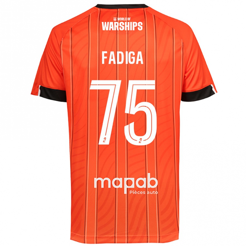 Enfant Football Maillot Bandiougou Fadiga #75 Orange Tenues Domicile 2024/25