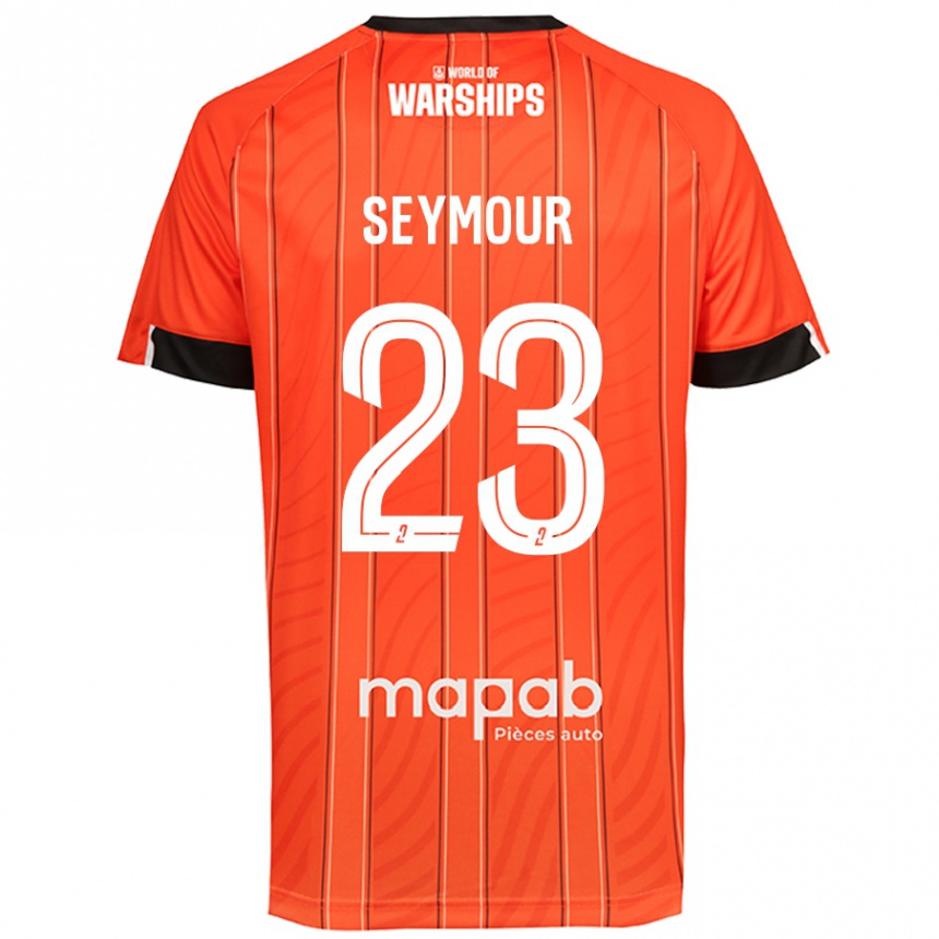 Enfant Football Maillot Brice Seymour #23 Orange Tenues Domicile 2024/25