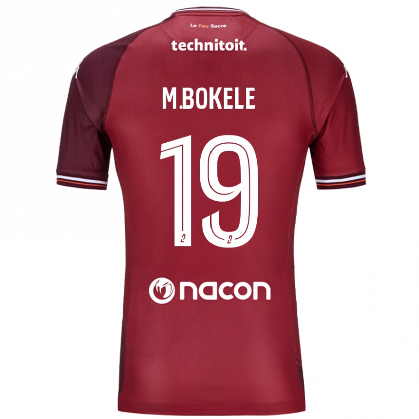 Enfant Football Maillot Morgan Bokele #19 Rouge Grenade Tenues Domicile 2024/25