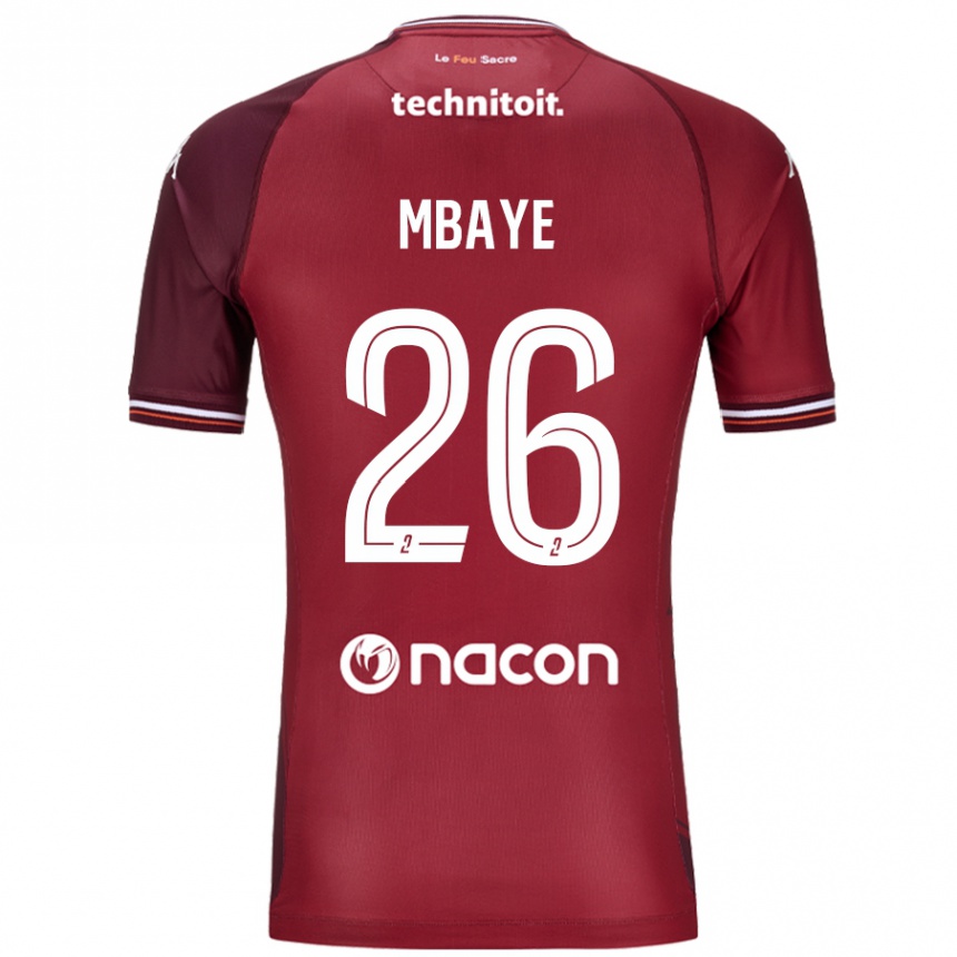 Enfant Football Maillot Malick Mbaye #26 Rouge Grenade Tenues Domicile 2024/25