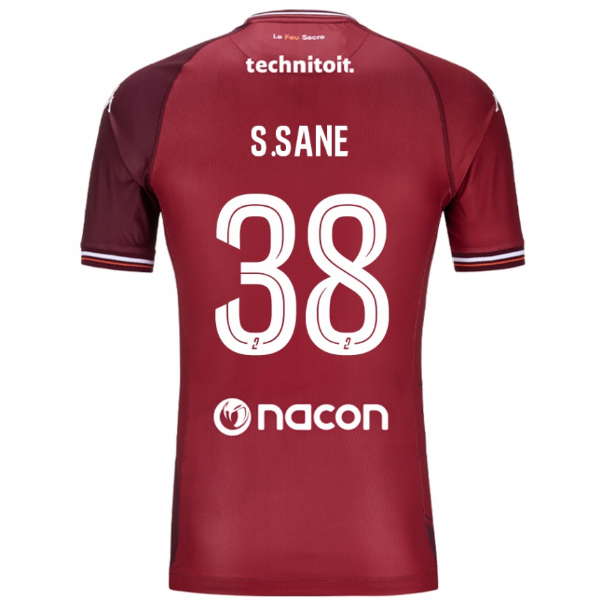 Enfant Football Maillot Sadibou Sané #38 Rouge Grenade Tenues Domicile 2024/25