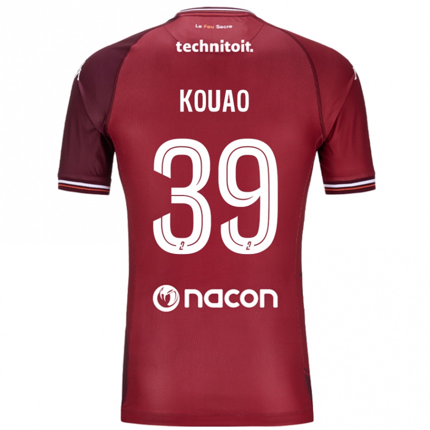 Enfant Football Maillot Koffi Kouao #39 Rouge Grenade Tenues Domicile 2024/25