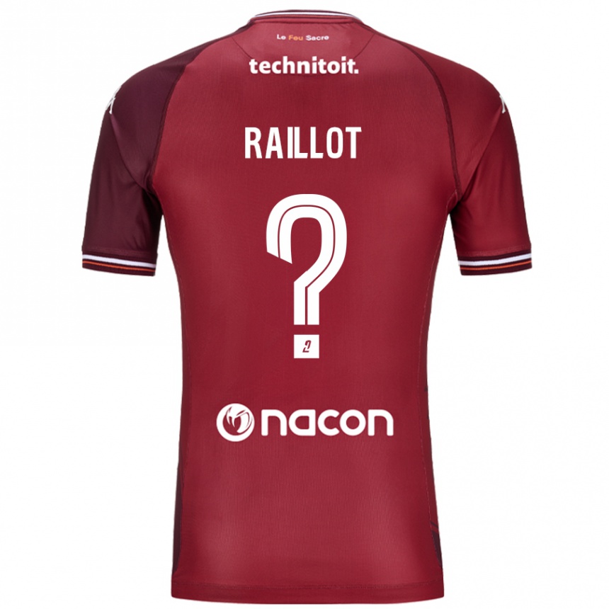 Enfant Football Maillot Lilian Raillot #0 Rouge Grenade Tenues Domicile 2024/25