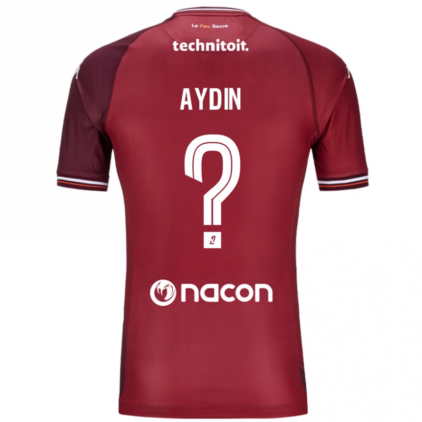 Enfant Football Maillot Oguzhan Aydin #0 Rouge Grenade Tenues Domicile 2024/25