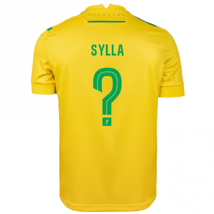 Enfant Football Maillot Karamoko Sylla #0 Jaune Vert Tenues Domicile 2024/25