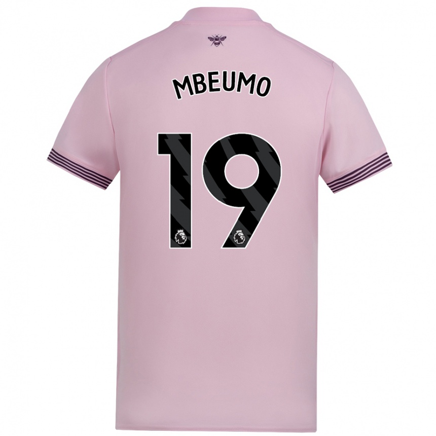 Enfant Football Maillot Bryan Mbeumo #19 Rose Tenues Extérieur 2024/25